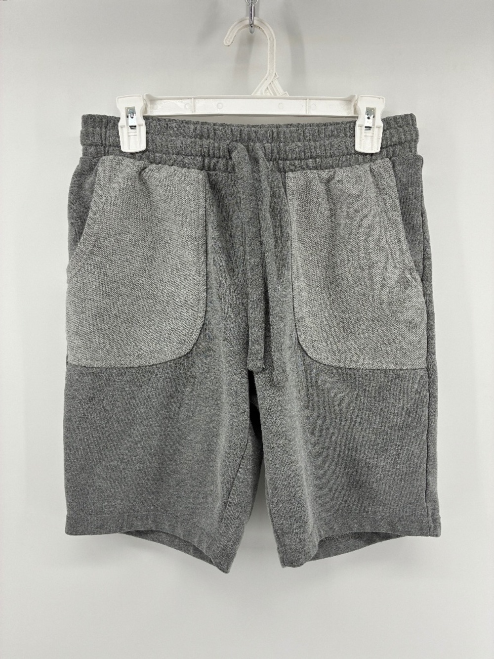 MASSIVE $10 SALE Men's Gray Two-Tone Knit Drawstring Shorts